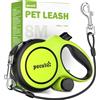 Pecute Guinzaglio per Cani Allungabile 8 metri con Corda Anti-morso da 46cm | Guinzagli Retrattili con Sacchetti Igienici e Porta Sacchetti|Per Passeggiate/Addestramento/Pioggia, fino a 15-50 kg,Verde