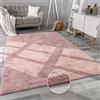 Paco Home Tappeto Salotto e Camera da Letto Moderno a Pelo Corto - Morbido, Lavabile, Antiscivolo, in Finta Pelliccia, Dimensione:300x400 cm, Colore:Pink