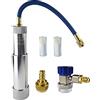 Wisepick AC Kit di iniettore di Olio e colorante, Adatto al Sistema di refrigerante R134A R1234YF, con accoppiatore Regolabile e petrolieri a Olio