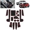 BSTW Compatibile con Kia Sportage NQ5 2022 2023 2024 2025 (Automatico) Tappetini Antiscivolo per Kia Sportage Tappetini in Gomma per Console Centrale, Porta Bicchieri, Scanalatura Porta (Rosso)