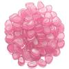 Mdurian 200Pcs Rosa Pietre Luminosi Ciottoli Luminosi Fluorescenti Luminose incandescenza nel Buio Pietre Rocce Ghiaia per casa Giardino passerella Acquario Decorazione