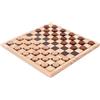 Engelhart - 150236 - Set di Scacchi/Dama in Legno di Betulla - 12x12 - Tavolo da Gioco in Legno Massello - Gioco Completo di Pezzi, dai 6 Anni in Su (Dama)