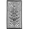 Seamar Telo Mare Jungle Maculato 90x160cm Asciugamano Spiaggia 100% Spugna di Cotone Beach Towel (Bianco-nero Zebrato)