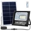 Generico Faro a LED 1000W con Pannello Solare IP66, Sensore Crepuscolare e Telecomando | SMD Ultra Luminoso da Esterno | [Classe di efficienza energetica A]