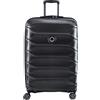 DELSEY Trolley Rigido 78cm 4 Ruote Grande Meteor Delsey Nero