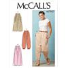 McCall's McCall Pattern M7907E5 - Cartamodello da donna Loose Fit Capri Sewing Patterns, taglia 14-22