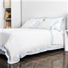 Catherine Lansfield Camalisa White/Blue Federa per cuscino Oxford 50 x 70 cm
