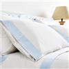 Catherine Lansfield Camalisa White/Blue Federe per cuscini H/W in coppia, 50 x 70 cm