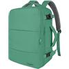 Taygeer Zaino per Ryanair 40x20x25, Zaino da Viaggio Aereo Bagaglio a Mano Piccolo 20L per Ryanair, Borse da Cabina Uomo Donna Impermeabile Zaini Porta PC 14 Pollici per Scuola Lavoro, Verde