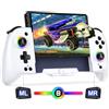 Elegamefy Controller switch per Nintendo Switch/OLED, controller Bluetooth per modalità palmare da 1000 mAh, programmabile, giroscopio a 6 assi, vibrazione, grande impugnatura turbo per controller