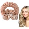 FAINCA Heatless Hair Curler, Bigodino Fascia Capelli, Fascia per Dormire, Adatto per Capelli Lunghi Durante la Notte, Fascia per Capelli, Arricciacapelli Pigro (Rosa champagne)