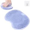 Fefod Tappetino Scrubber Doccia, Piedi Scrubber per Doccia, Massaggiatore Lavaggio del Piede per Doccia con Ventose Antiscivolo, Pad Massaggio Doccia Piede per Peeling, Massaggio Alla Schiena