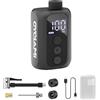 CYCLAMI Mini pompa per Bicicletta, Pompa Elettrica per Bicicletta Portatile 100PSI con Manometro Digitale per Bici da Corsa Portatile, con Valvole Presta e Schrader