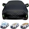 Generic Copertura Antigrandine per Auto Per Fiat 500x, Copri Auto Anti Grandine Coperture Antigrandine Protezione Antipolvere Imbottito e Traspirante-vj136