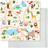 decalsweet Tappeto Gioco Bambini 127×127cm Rimovibile, Addensato 2cm Tappeto Gioco Neonato, Antiscivolo Pieghevole Tappeto Cameretta Bambina Bambino, Tappeto Tummy Time Neonati (Animali della Strada)