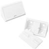 DDHOMIN 50 staffe angolari in plastica a 90 gradi, staffe angolari in plastica per mobili (bianco)