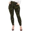 OBiQuzz Pantaloni mimetici da donna Y2K, vestibilità sottile, pantaloni cargo tasche, pantaloni da jogging, da lavoro, militari, da trekking, per attività all'aria aperta, pantaloni sportivi, verde, M