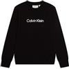 Calvin Klein Jeans Felpa Nera Girocollo con Scritta sul Davanti (IT, età, 12 Anni, Regular, Bambino, Nero)