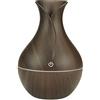 ELLENNE PROFUMATORE AMBIENTE DIFFUSORE ESSENZE UMIDIFICATORE RGB LED 130 ML JAN006 (Legno Scuro)