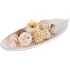 Hanobe Ciotola decorativa per foglie Potpourri: foglie chiave ciotole gioielli piatto casa corridoio decorazione per riempitivi di cristallo portacandele legno