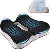 Turiueba Cuscino Sedia Ufficio Ergonomico Coccige Memory Foam Ortopedico Guidatore Emorroidi Sciatica Uomo Donna Osso Sacro Seat Cushions Ernia Disco Prostatite Coccyx Car Divano Supporto Sedere con Buco