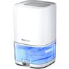Pro Breeze Deumidificatore Piccolo 1000ml con timer di 4H e luce LED a 6 colori. Compatto, leggero e portatile contro umidità e muffa. Spegnimento automatico - Camera da letto, bagno, ufficio, garage