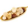 Hanobe Ciotola decorativa per foglie Potpourri: foglie chiave ciotole oro gioielli piatto casa corridoio decorazione per riempitivi di cristallo portacandele legno