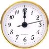 BTFO Inserto Rotondo per Orologio al Quarzo, Mini Movimento al Quarzo da 70 mm Inserto di Ricambio per Orologio in Miniatura con Numeri Arabi (Finiture Dorate)