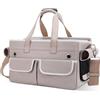 ALLSOPETS Trasportino per Cani, Borsa Porta Cani Portatile per Gatti, Cuccia per Animali Domestici con Lati Morbidi, Gabbia da Viaggio per Cane con Guinzaglio di Sicurezza Regolabile, Cachi