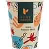 PG EcoAmour Bicchieri di carta di canna da zucchero, 240 ml, 50 pezzi, compostabili, biologici, ecologici e biodegradabili, in fibra vegetale
