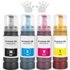 SHUOLEI 104 Multipack Inchiostro Compatibile con Epson 104 Flaconi di Inchiostro per ET-1810 ET-2810 ET-2820 ET-2726 ET-2811 ET-2812 ET-2814 ET-2815 ET-2821 ET-2825 ET-2826 ET-4800 (4-Pack BK/C/M/Y)