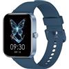 KIUVKAS Smartwatch Uomo Donna, 1.95 Full Touch Screen Smartwatch con Effettua/Risposta Chiamate, Fitness Tracker con Pressione Sanguigna e Monitor Sonno, 140+ Sport Step Counter per Android iOS