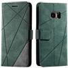 SONWO Cover per Galaxy S7, Flip Caso in PU Pelle Case Cover Portafoglio Custodia per Samsung Galaxy S7, [Kickstand] [Slot per Schede], Verde