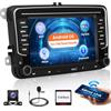 Ohradio Android 15 Autoradio 2 DIN per VW Golf Tiguan Caddy Polo Touran, 7 Touchscreen Stereo GPS con Mirror Link Radio FM/RDS WiFi con Ricarica Rapida di Tipo-C+Retrocamera+MIC