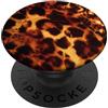 Generic Motivo leopardato tartarugato color ambra con stampa animalier PopSockets PopGrip Adesivo