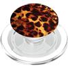 Generic Motivo leopardato tartarugato color ambra con stampa animalier PopSockets PopGrip per MagSafe