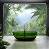 neoro n80 vasca da bagno freestanding L: 160 La: 80 A: 54 cm, BN0744DS, n80 jungle [Vasche da Bagno > Vasche da Bagno Freestanding]