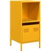 vidaXL Credenza Giallo Senape 35x39x73,5 cm Acciaio Laminato a Freddo, armadietto, credenza, Armadio da corridoio, Buffet, Armadio da Cucina