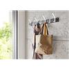 HAKU Appendiabiti Alu, Nero, Alluminio, Metallo - Dim. L 70 cm x A 14 cm x P 8 cm, Stile Moderno