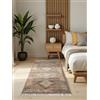 Hanse Home Afghan Kelim Tappeto Dune colorato tradizionale tessuto a mano, lana e cotone, stile afgano, orientale, con frange, per soggiorno, camera da letto, beige, multi, 60 x 190 cm