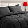 TAIMIT Set copripiumino king size - 7 pezzi, set di biancheria da letto Bed in a Bag, con morbido piumino trapuntato caldo e soffice, reversibile, lenzuolo piano, lenzuolo con angoli, 2 federe, 2