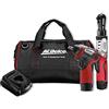 ACDelco ARW12103-K1 G12 Lithium-Ion 12V (10.8V) Brushless Electric 3/8" Cordless Ratchet Wrench & Impact Wrench Set Power Tool Combo Kit | Tool Set Includes x2 Battery Pack, x1 Charger & Canvas Bag