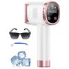 Deplite Epilatore Luce Pulsata con Funzione di Raffreddamento a Ghiaccio, Schermo LCD Touch,Modalità di Scorrimento Automatico, Epilatore a Luce Pulsata per Donne e Uomini,Viso, Ascelle, Bikini,Corpo, Rosa