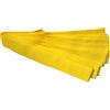 HAE HALE | Set di 10 fasce per bambini con chiusura in velcro, fasce per squadre, fasce per feste, fasce per scuola, club, lunghezza 115 cm, larghezza 4 cm, giallo., Jugendliche / Erwachsene