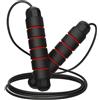 ALPHA PULL Corda per saltare regolabile - Speed Rope Gym Fitness - per adulti e bambini - manici in schiuma antiscivolo