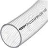 AP Automotive Tubo flessibile in plastica in PVC trasparente rinforzato intrecciato per aria, acqua, olio, gas, alimenti, diametro interno 38mm (1 1/2), 2 metri