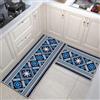 JEFFEL Set di tappetini da cucina, antiscivolo, resistenti, 2 pezzi, lavabili, per cucina, lavanderia, camera da letto (J, 40x60+40x120cm)