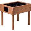 dobar Lavagna, Piccolo Erbe per la terrazza e Il Balcone, 50 x 40 x 45 cm, Pino, Marrone Mini aiuola rialzata