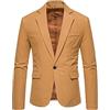 KJDWJKJRF Giacca per il tempo libero, blazer beige, blazer, da uomo, blu scuro, giacca da uomo in lino, bianco, abbottonatura, con paillettes, giacca da uomo, oro smoking da uomo, bianco, A-kaki, M