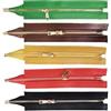 Kellegour 5 pezzi Cerniera in pelle sintetica,Telaio con cerniera in pelle da 30 cm,Cerniere in pelle PU,Cerniere da tasca fatte a mano per portafogli,fai da te, borsa artigianale
